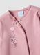 2-pack pink sleepsuits in pure organic cotton with Minnie & Me print for baby girl_2