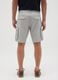 Men's grey pure cotton regular fit shorts_2