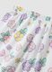 Girls' multicolour pure cotton pyjamas, regular fit with floral design_3