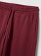 Pink regular fit cotton blend trousers_5