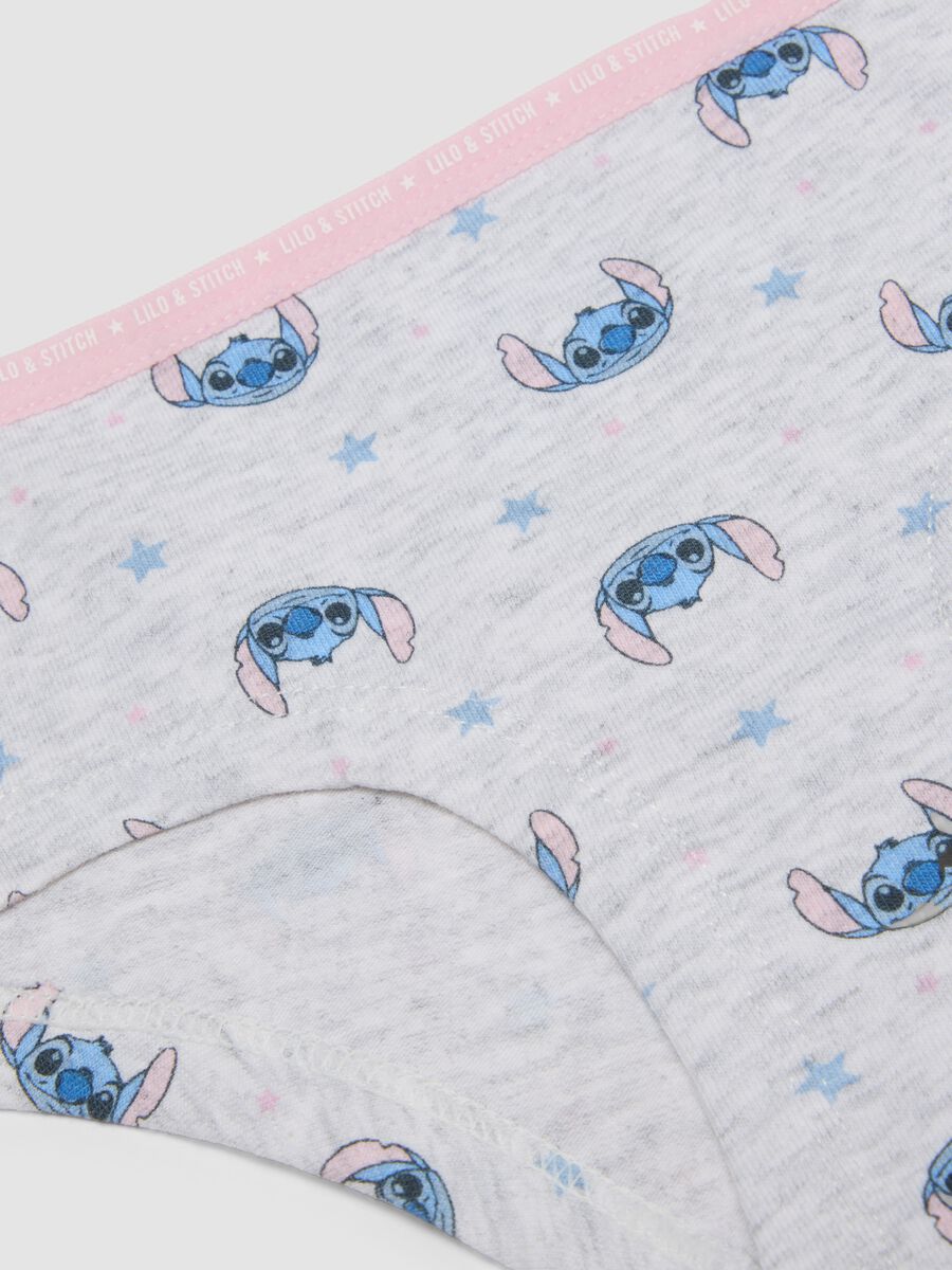 3-pack of multicolour Lilo & Stitch printed organic stretch cotton briefs_3