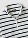 Kids' White Striped Sweatshirt with Half-Zip_2