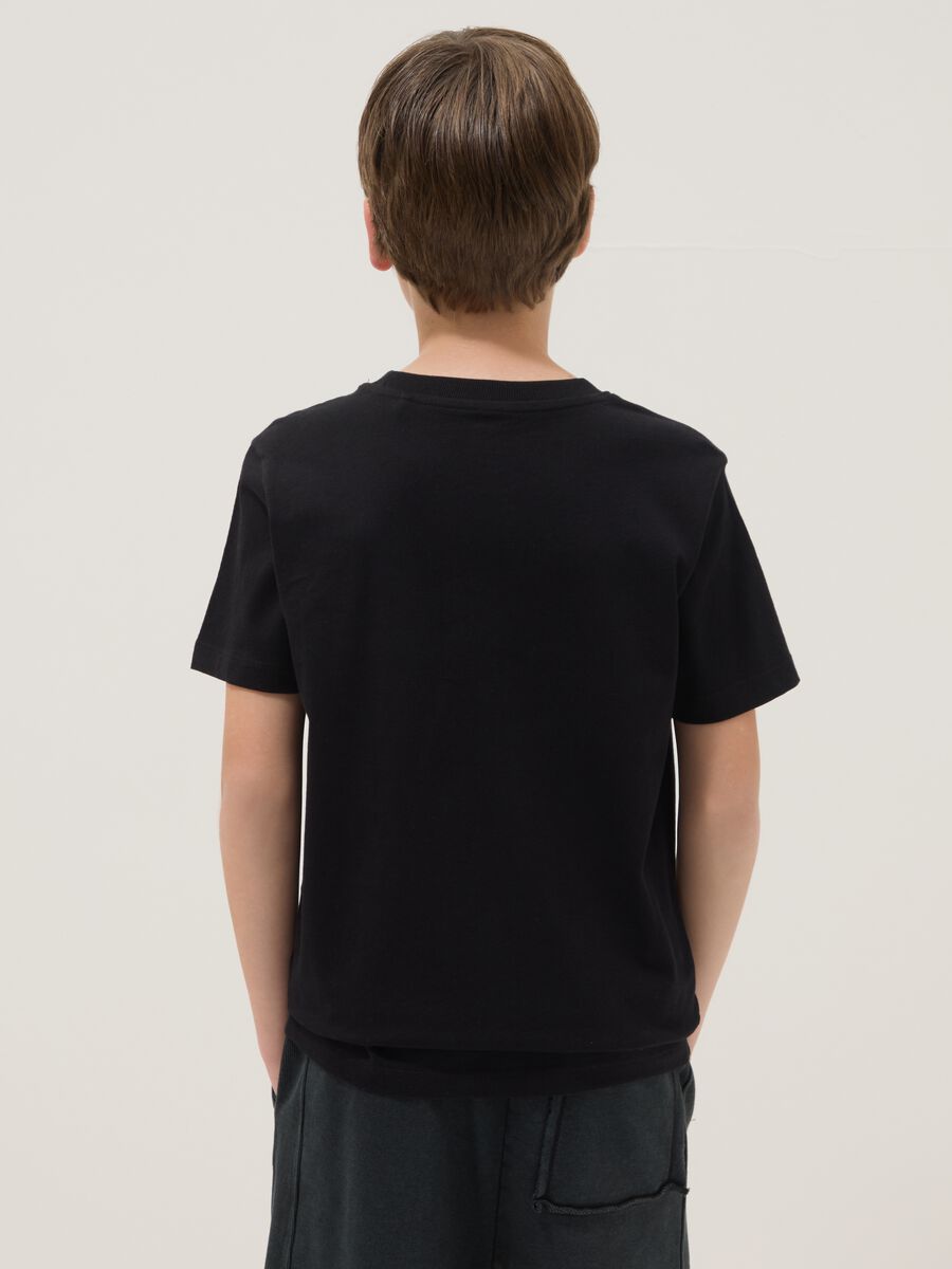Black short-sleeve organic cotton T-shirt_2