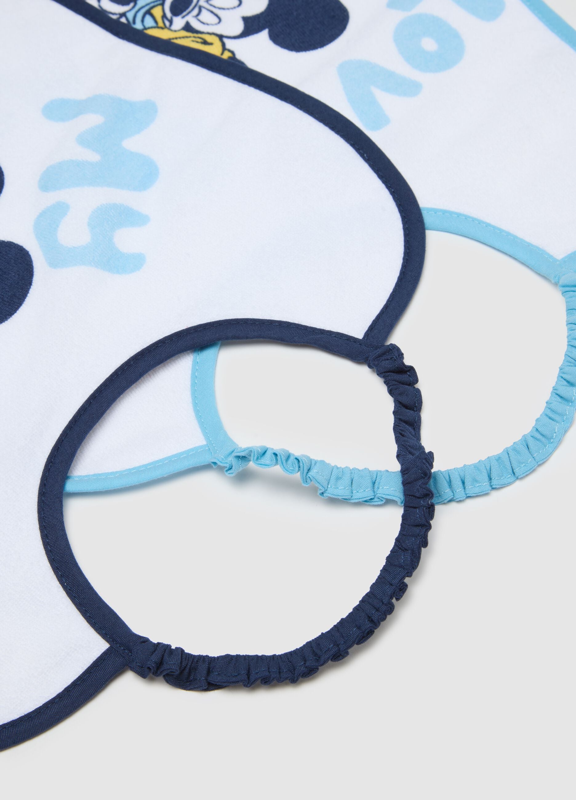 White Cotton Blend Bib Twin-Pack for Babies
