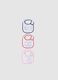Multicolour Cotton Bibs Tripack for Baby Girls_0