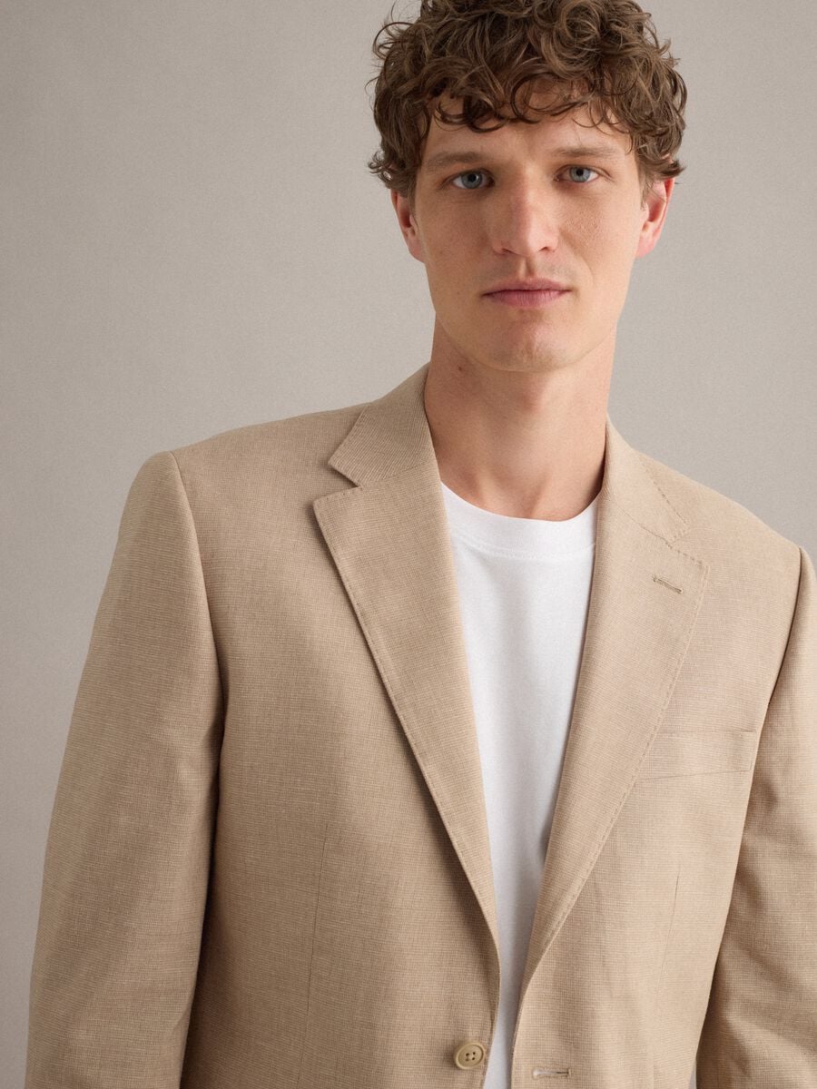 Blazer beige slim fit_2