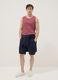 Red crew-neck vest top in pure cotton, regular fit_2
