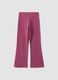 Pink cotton-stretch flared leggings_1