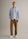 Regular Fit Brown Stretch Twill Trousers_0