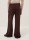 Brown viscose and linen blend joggers &ndash; relaxed fit_2