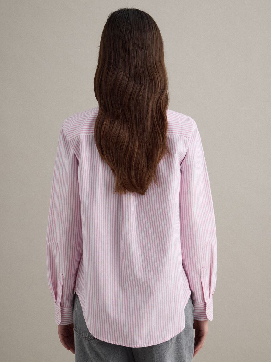 Multicolour striped pure cotton long-sleeve shirt, regular fit_3
