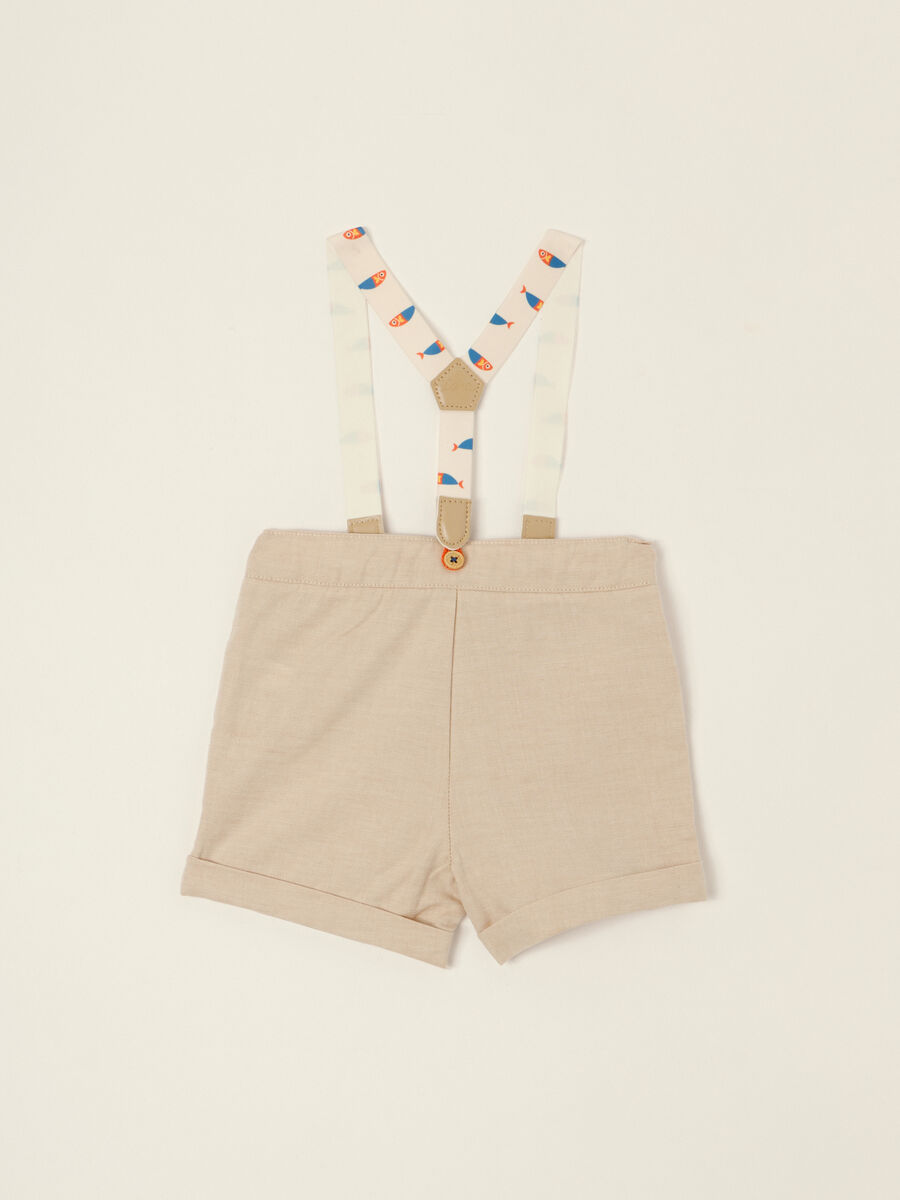 IANA linen-blend twill shorts_1