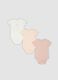 3-pack of multicolour organic cotton bodysuits for baby girl_0