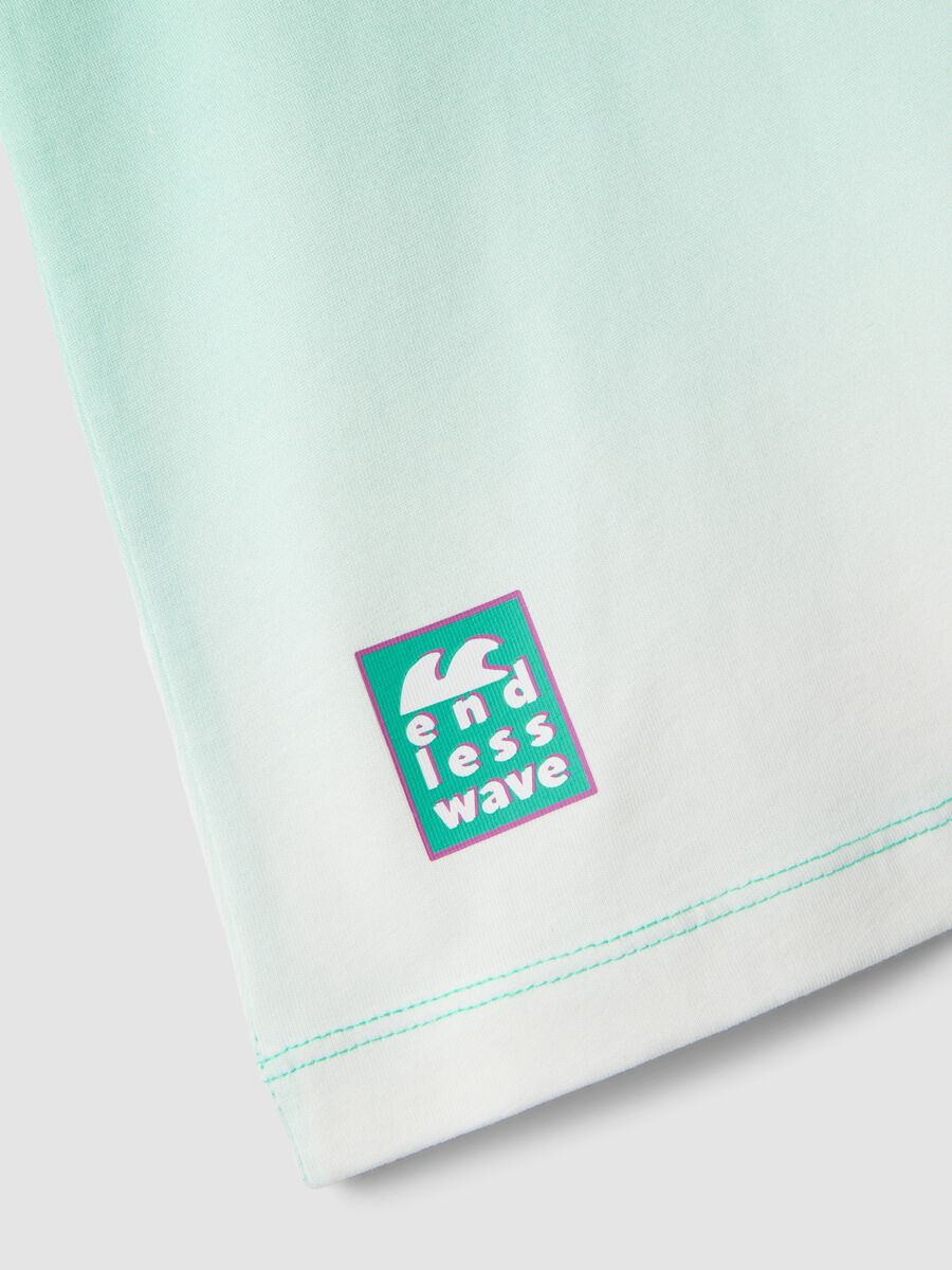 Green ombr&eacute; pure cotton vest top_3