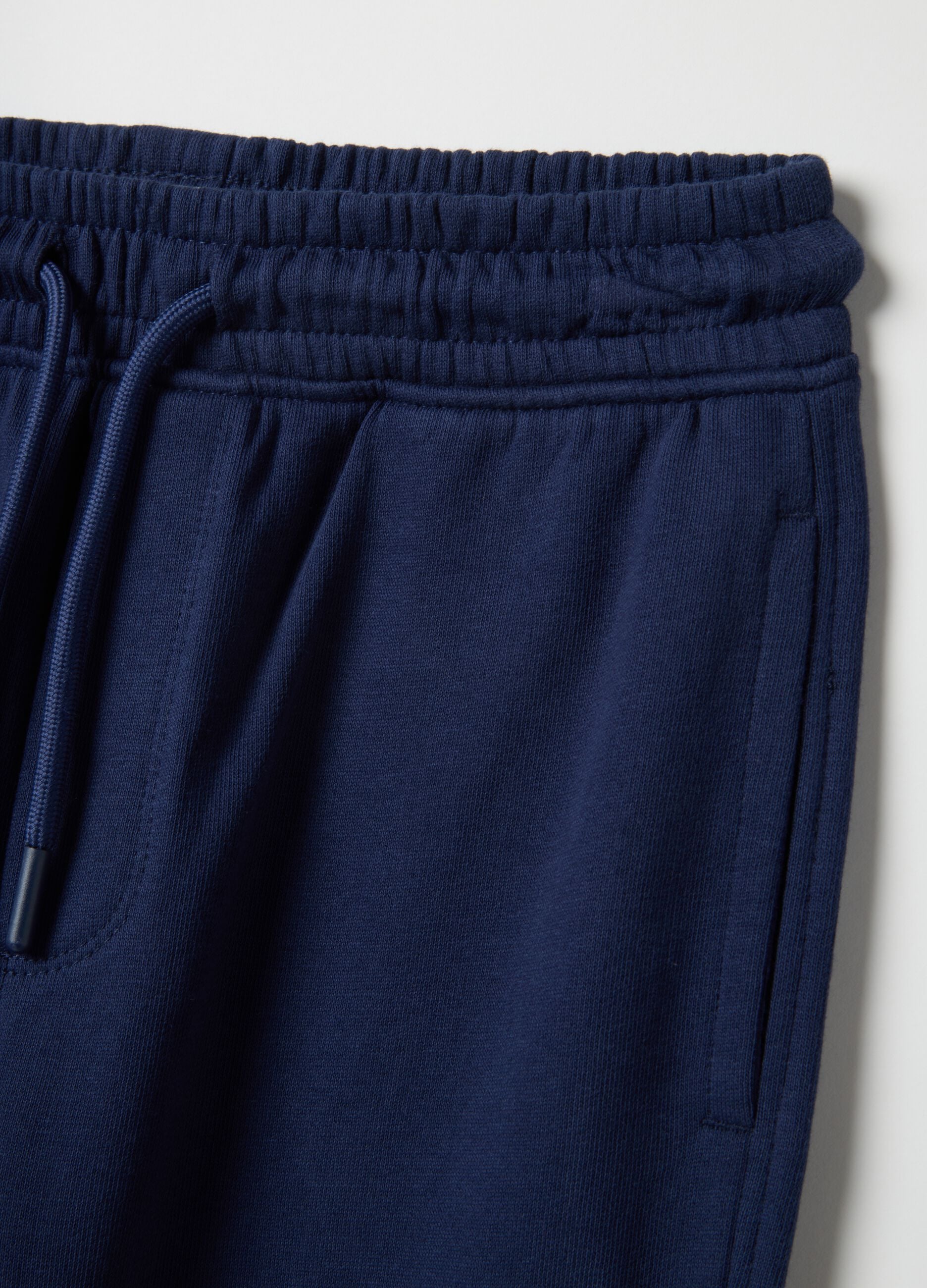 Children's blue jogger trousers in pure cotton regular fit