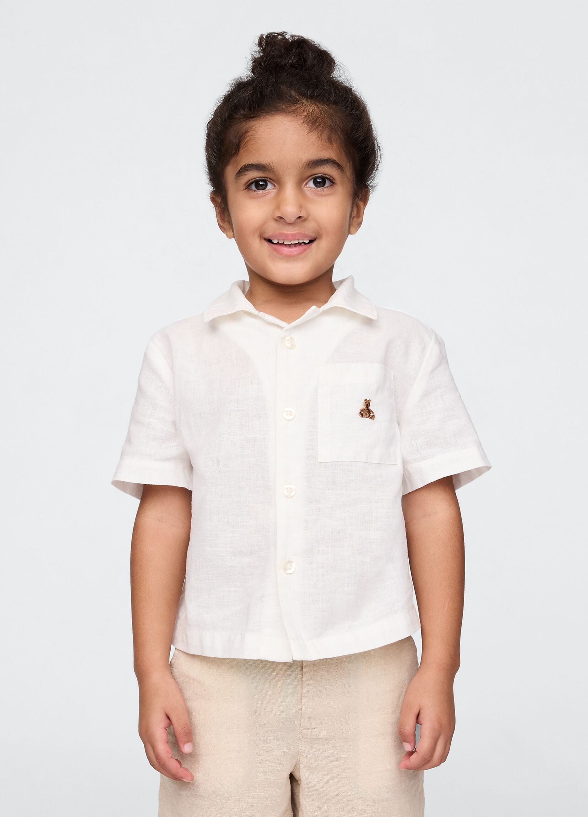 Linen and Cotton Shirt for Boys GAP Kids