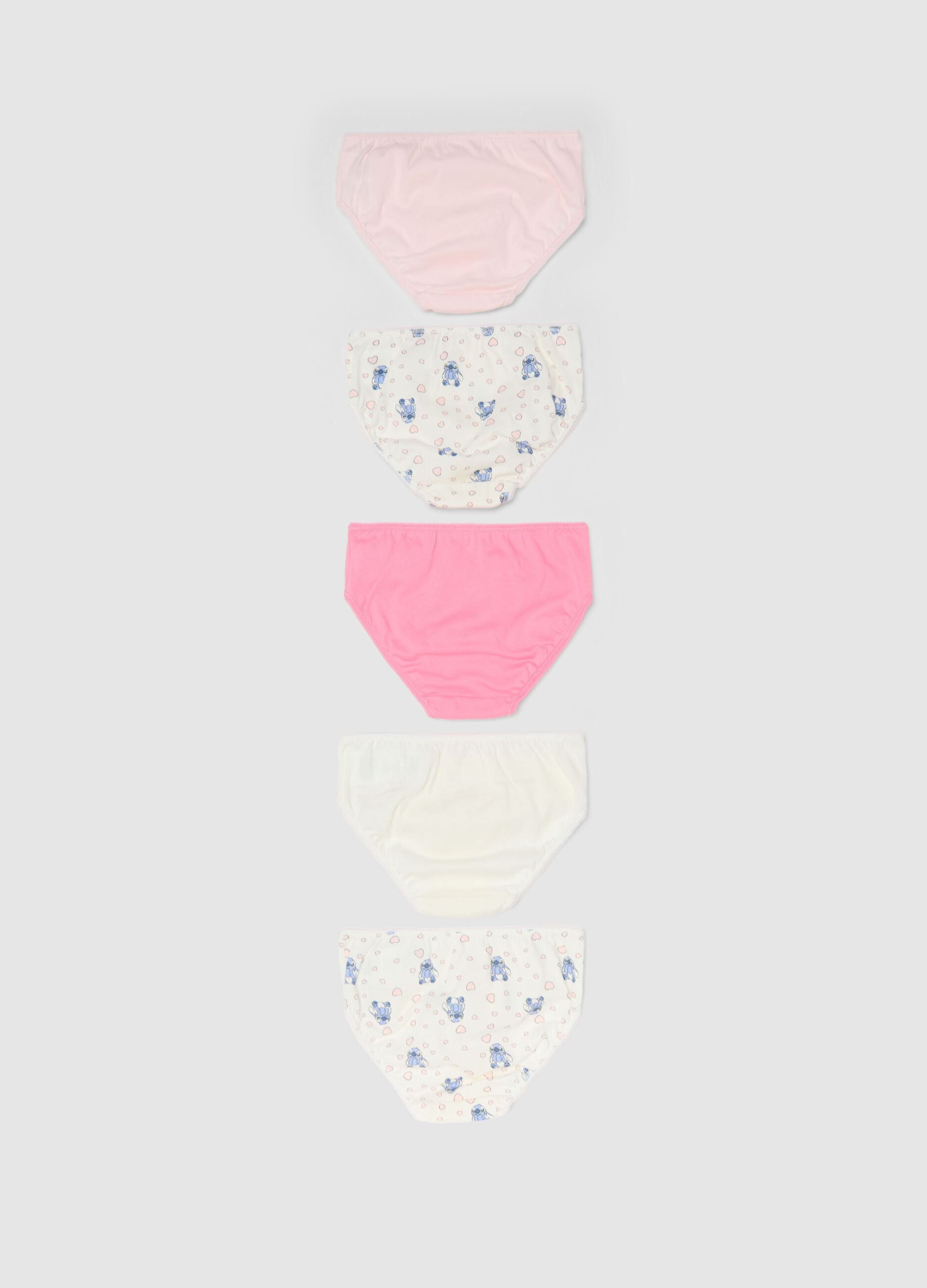 Multipack of multicolour pure cotton regular fit knickers for babies