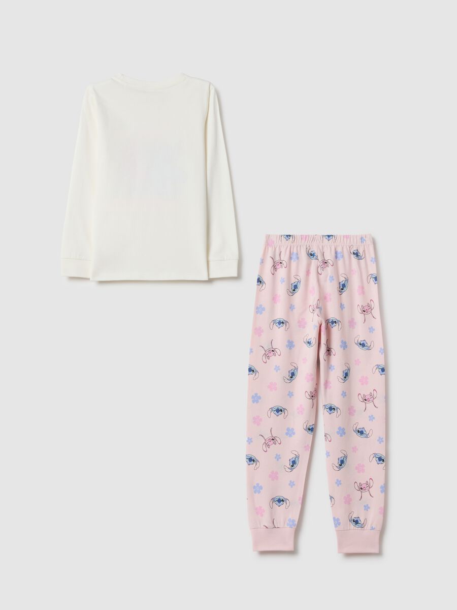 Multicolour pure cotton pyjamas regular fit with Stitch print_1