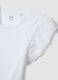White pure cotton short pyjamas, regular fit with frills_5