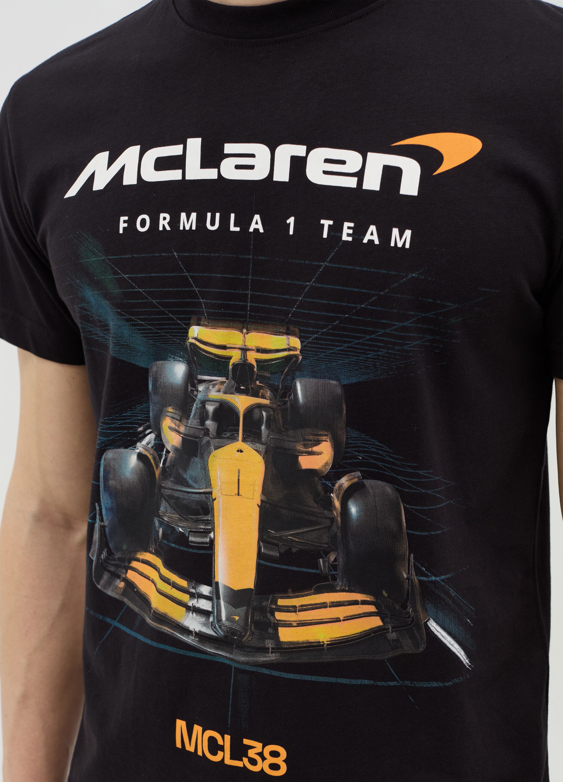 Cotton T-shirt with Formula 1 print