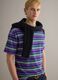 Multicolour striped pure cotton t-shirt regular fit_0
