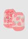 Girls' pink cotton blend socks regular fit with strawberries_0