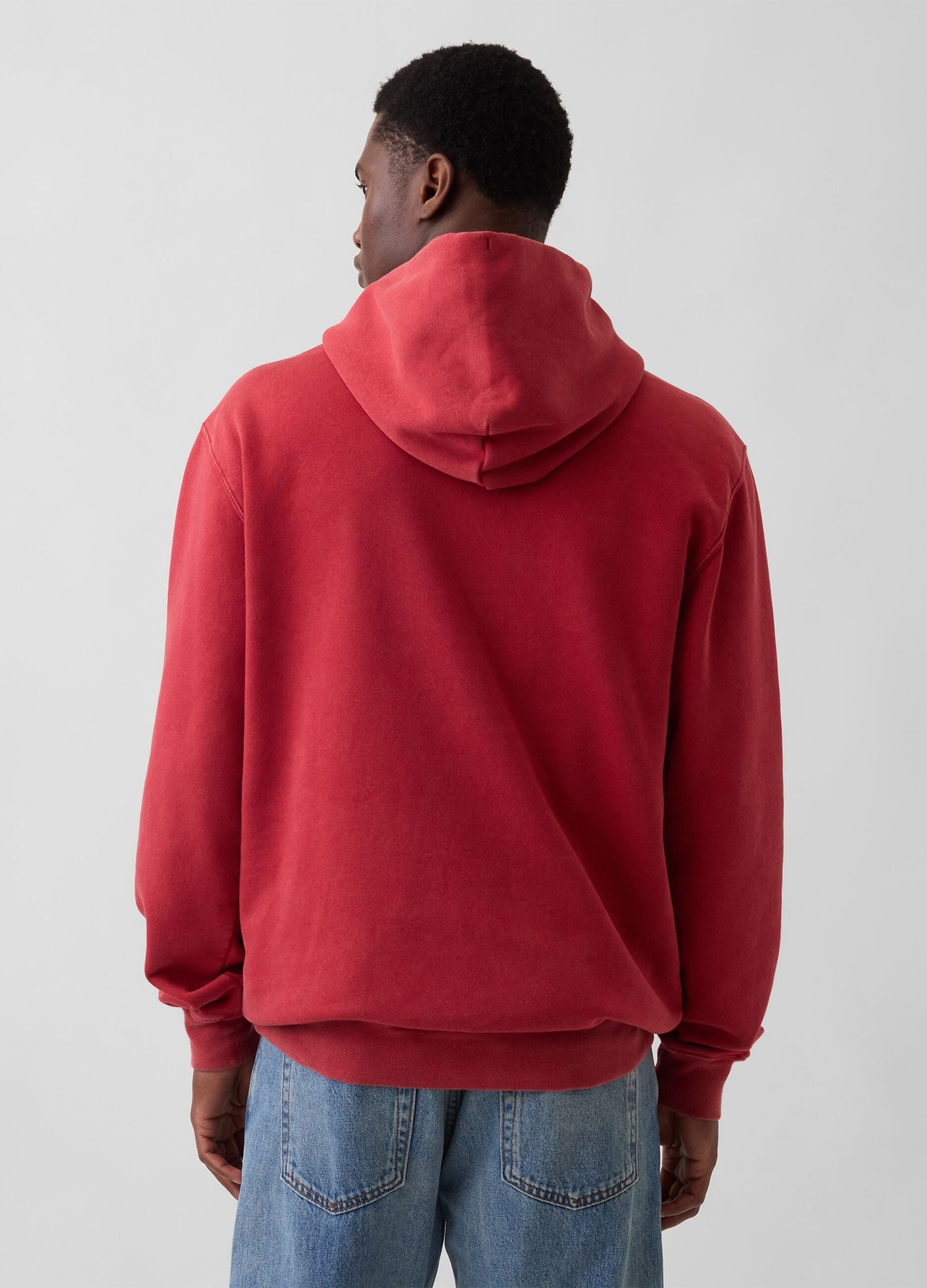 Cotton Blend Hooded Logo Sweatshirt