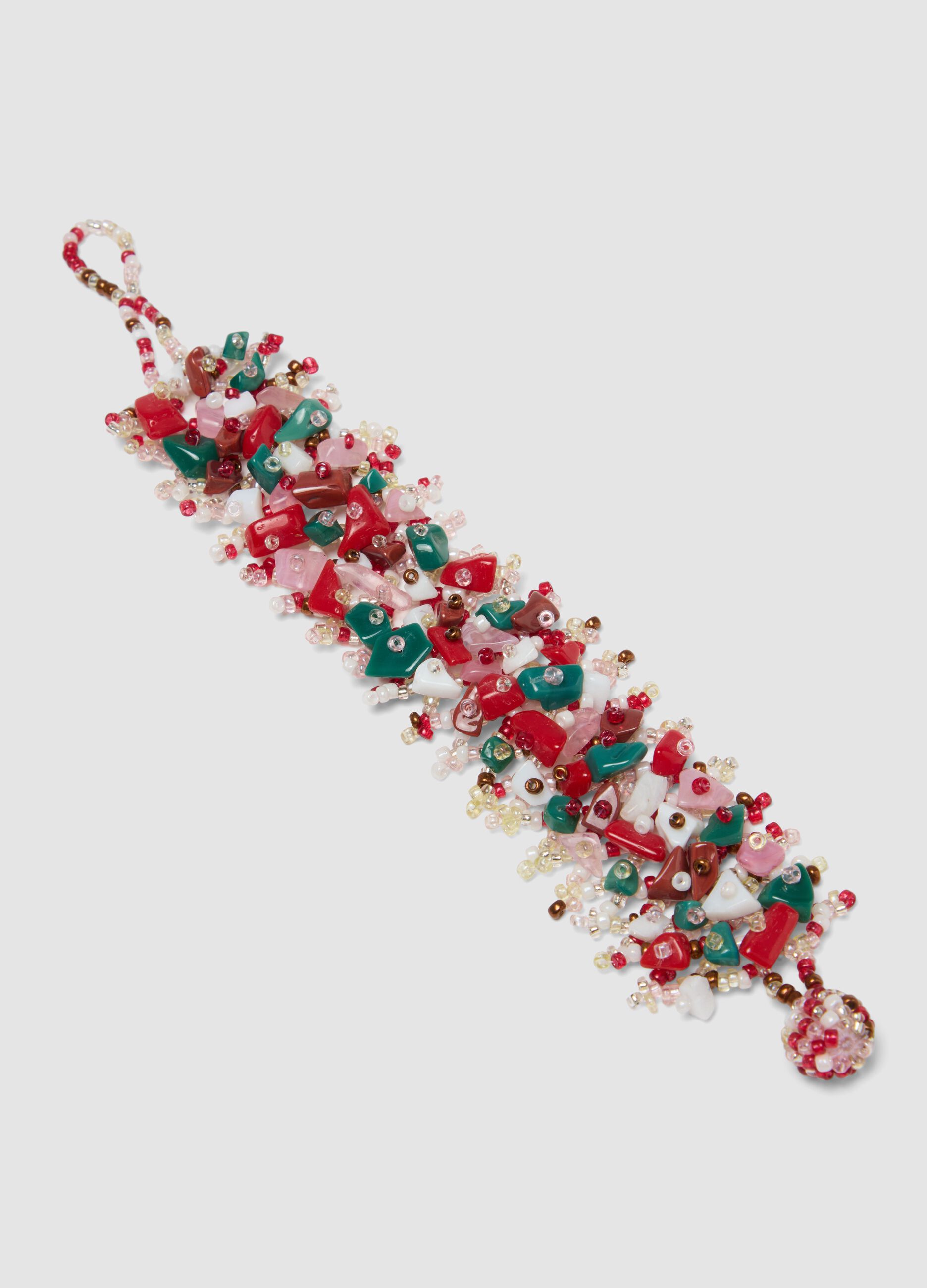 Multicolour bracelet with decorative beads