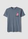 Grey regular fit pure cotton T-shirt with Rolling Stones print_4
