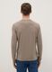 Beige long-sleeve stretch cotton t-shirt regular fit_2