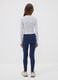 Girls&rsquo; blue skinny leggings in stretch organic cotton_2