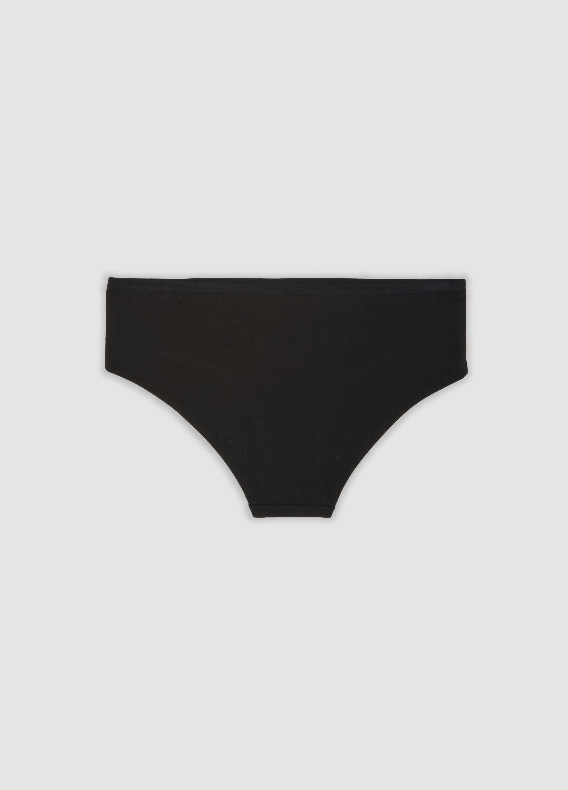 Five-pack of multicolour polka-dot stretch organic cotton briefs