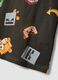Kids&rsquo; black pure cotton Minecraft print vest_3