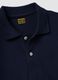 Blue pure cotton piqu&eacute; polo shirt with classic collar, regular fit_2