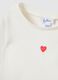 Girl's white long-sleeve t-shirt in regular fit cotton blend_2