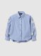 Girls' multicolour striped pure cotton shirt with embellishments_3