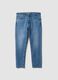 Blue slim-fit stretch cotton jeans_0