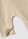 Beige pure cotton baby dungarees, regular fit with embroidery_3