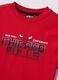 Red short-sleeved pure cotton T-shirt_2