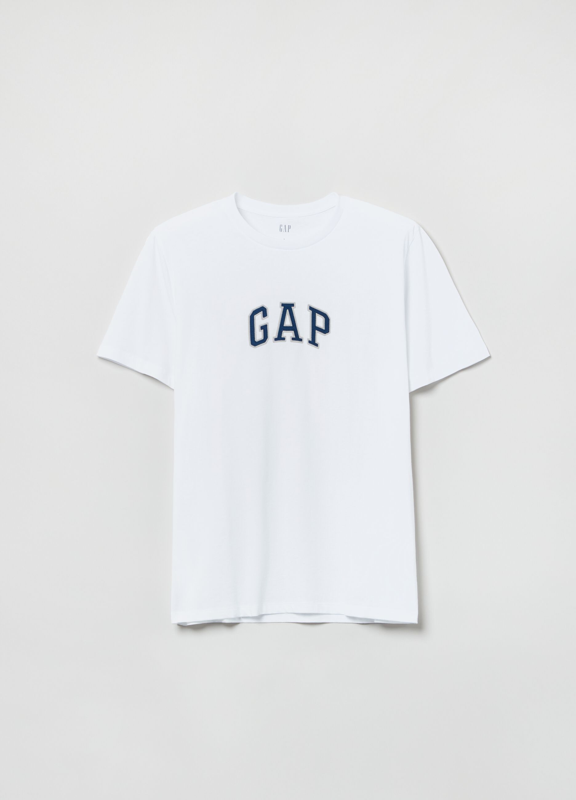 Cotton T-shirt with embroidered logo