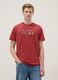 Red pure cotton regular fit T-shirt with Miami Heat print_0