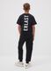 Black cotton-blend joggers with cargo pockets for boys_1
