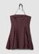 Brown polka-dot dress in a viscose blend_1