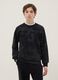 Black pure cotton boys' sweatshirt regular fit TieDye design_0