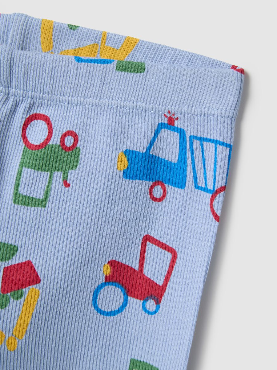 Pigiama per neonati in misto cotone multicolor regular fit con stampa_2