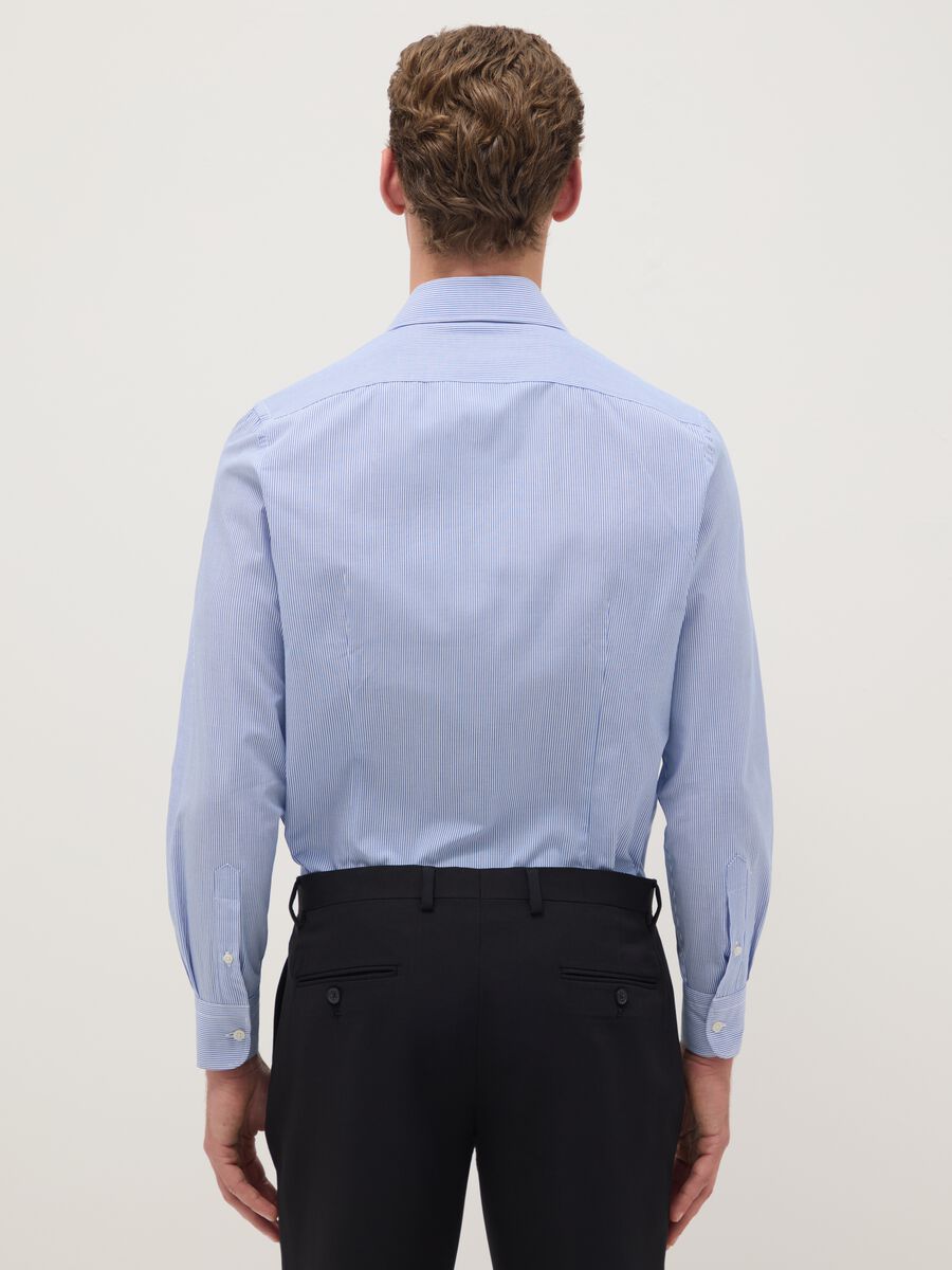 Camicia a righe multicolor in misto cotone slim fit easy iron_2