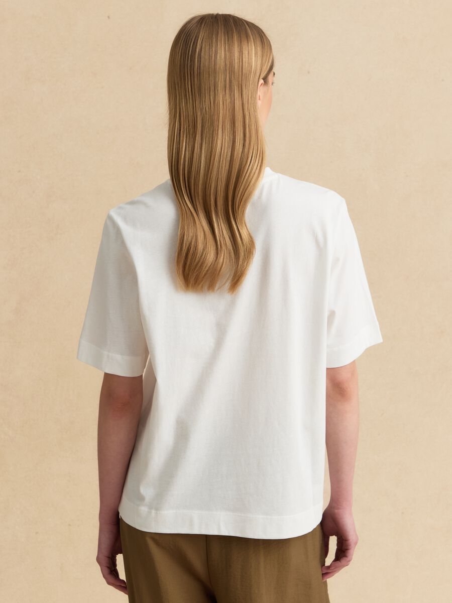 White pure cotton T-shirt_3