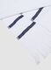 White cotton-blend beach towel with blue stripes_1