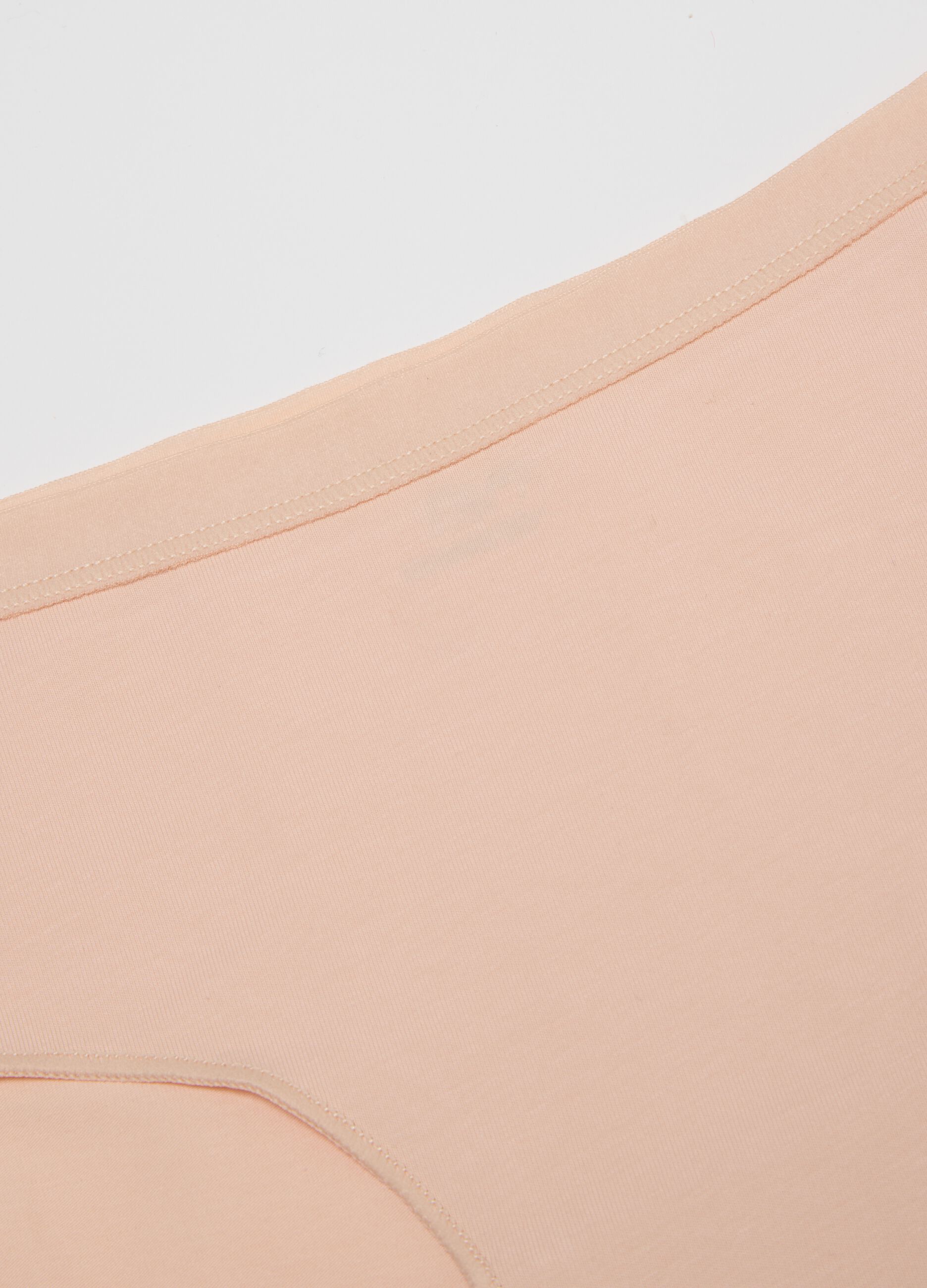 Regular fit pink stretch cotton girl culottes