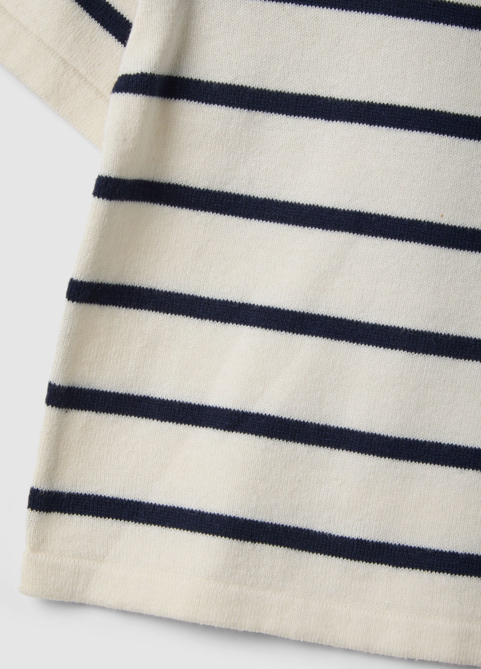 Children's regular fit multicoloured striped pure cotton t-shirt